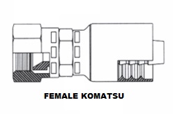 Female Komatsu 30° Flare Swivel  (5)